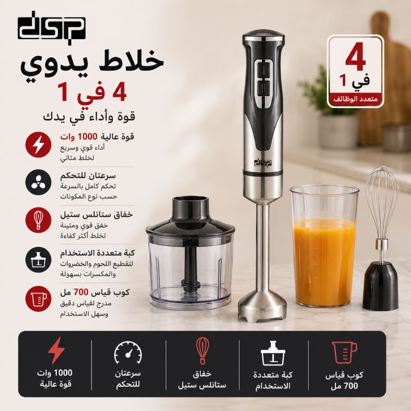 خلاط عامودي 700 واط DSP KM1116