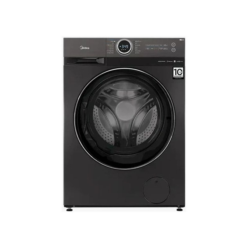غسالة ميديا MF200W100WB سعة 10 كيلو سرعة عصر 1400 دورة/دقيقة طاقة A+++ لون سلفر غامق