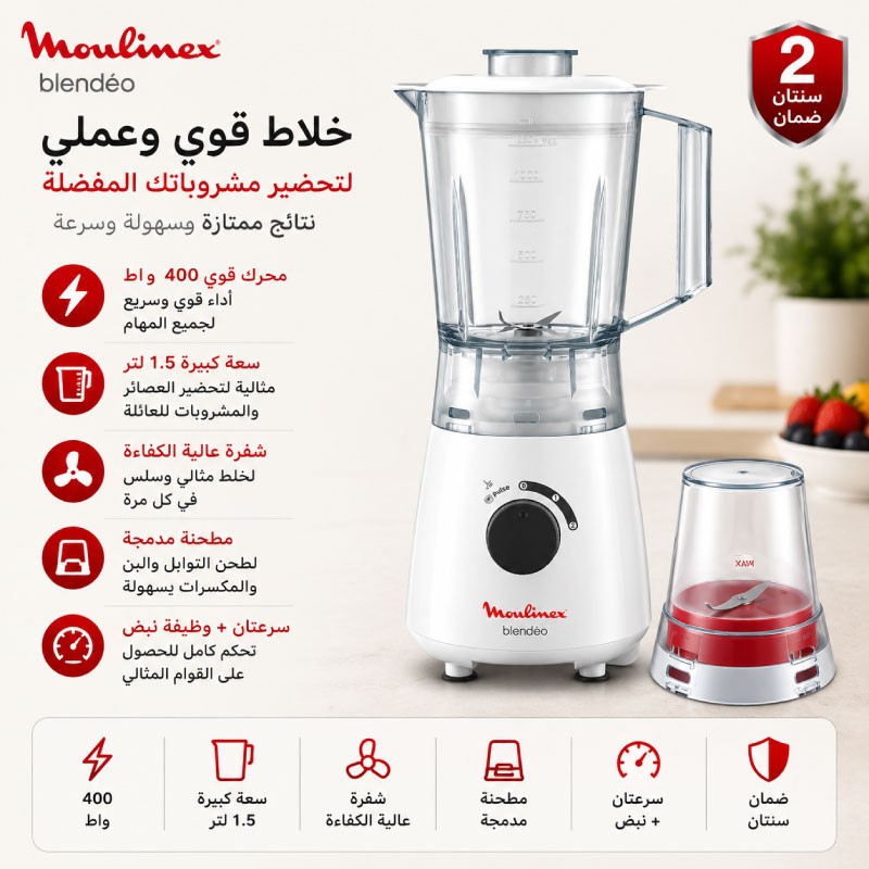 خلاط مولينكس 400 واط LM2A3127