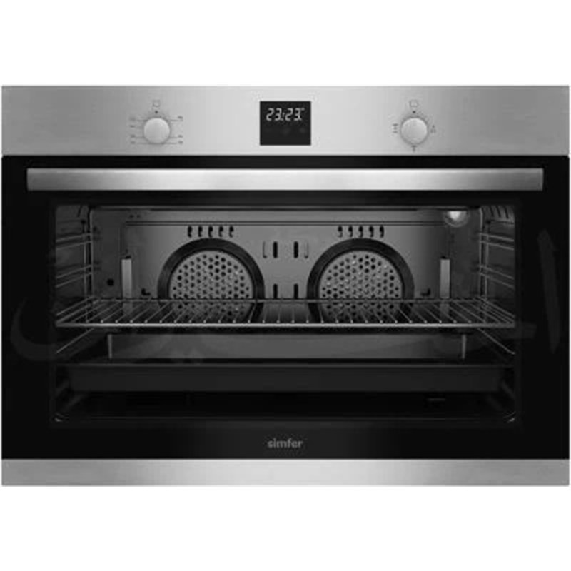 فرن سمفير B9002ZGRM مقاس 90 سم لون ستانلس ستيل
