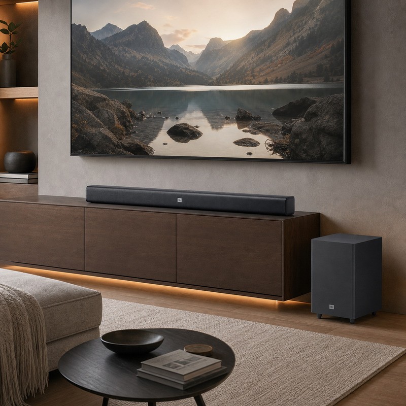 ساوند بار جي بي إل Cinema SB550 بنظام صوت 3.1 قناة مع مضخم صوت لاسلكي وقدرة 250 واط