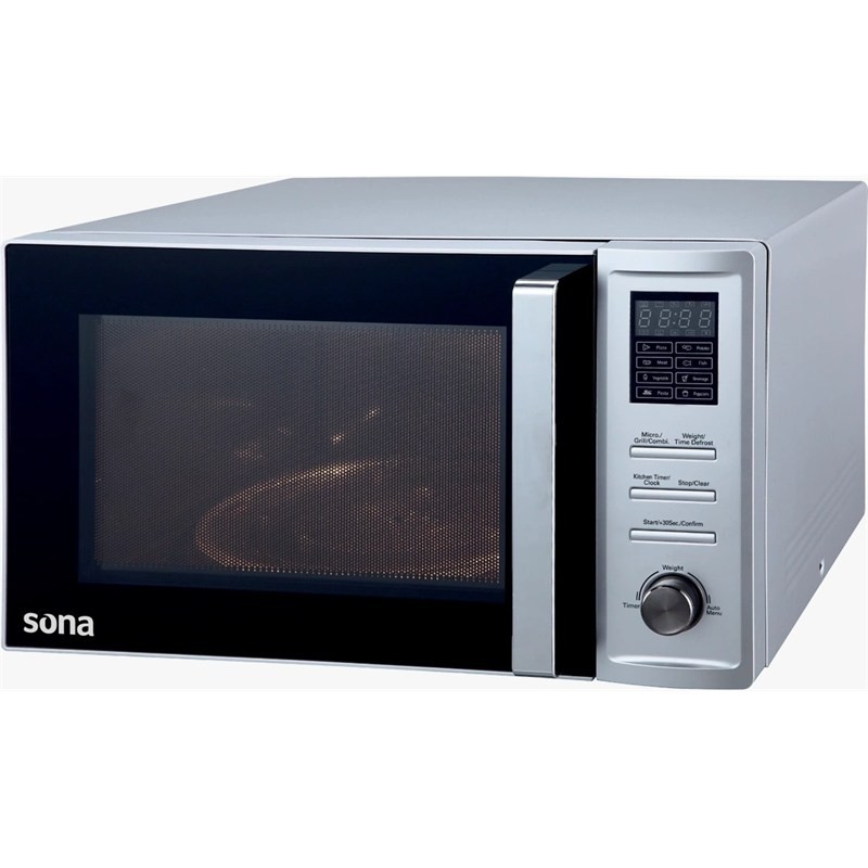 مايكرويف سونا EM34LSSH سعة 38 لتر قدرة 1000 واط مايكرويف لون سلفر