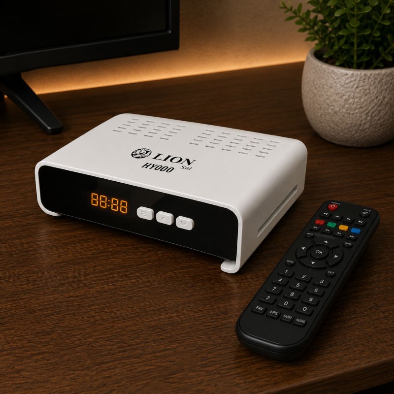 ريسيفر ليون سات H900 بدقة Full HD 1080P لون أسود