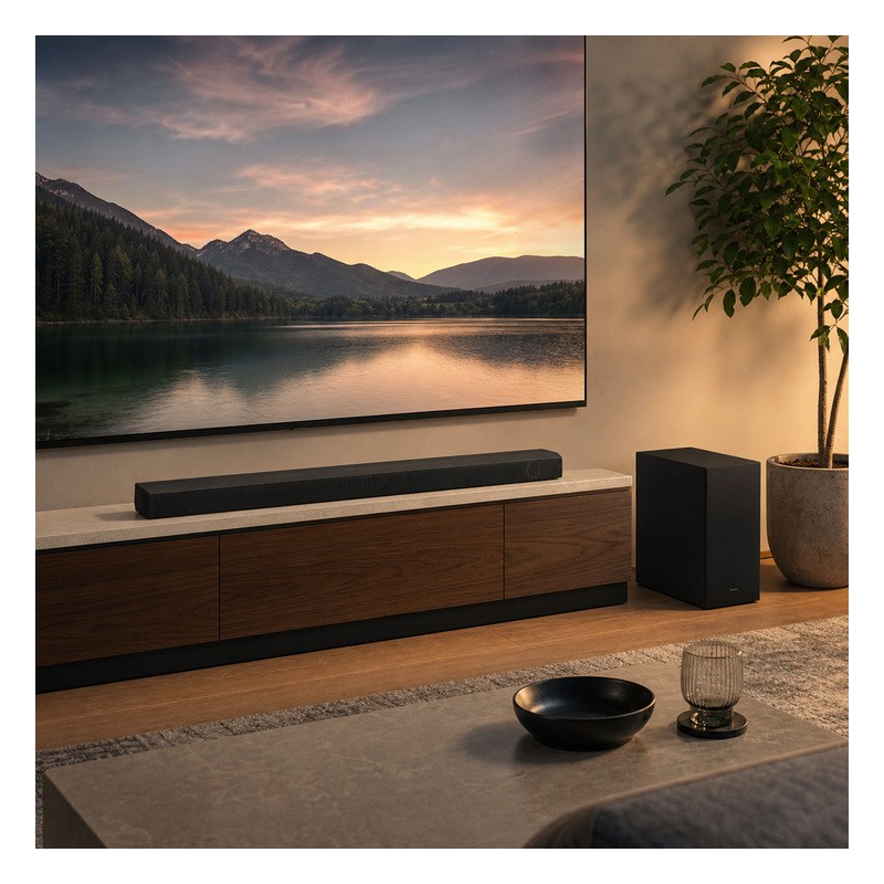 ساوند بار سامسونج HW-B650 بنظام صوت 3.1 قناة مع مضخم صوت لاسلكي