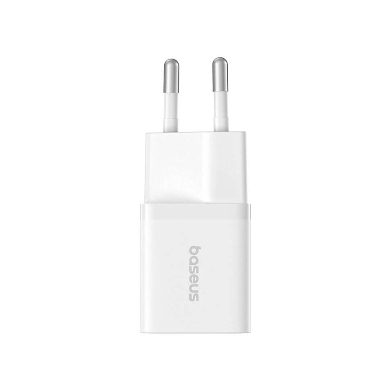 شاحن بيسوس GaN5 قدرة 20 واط لون أبيض