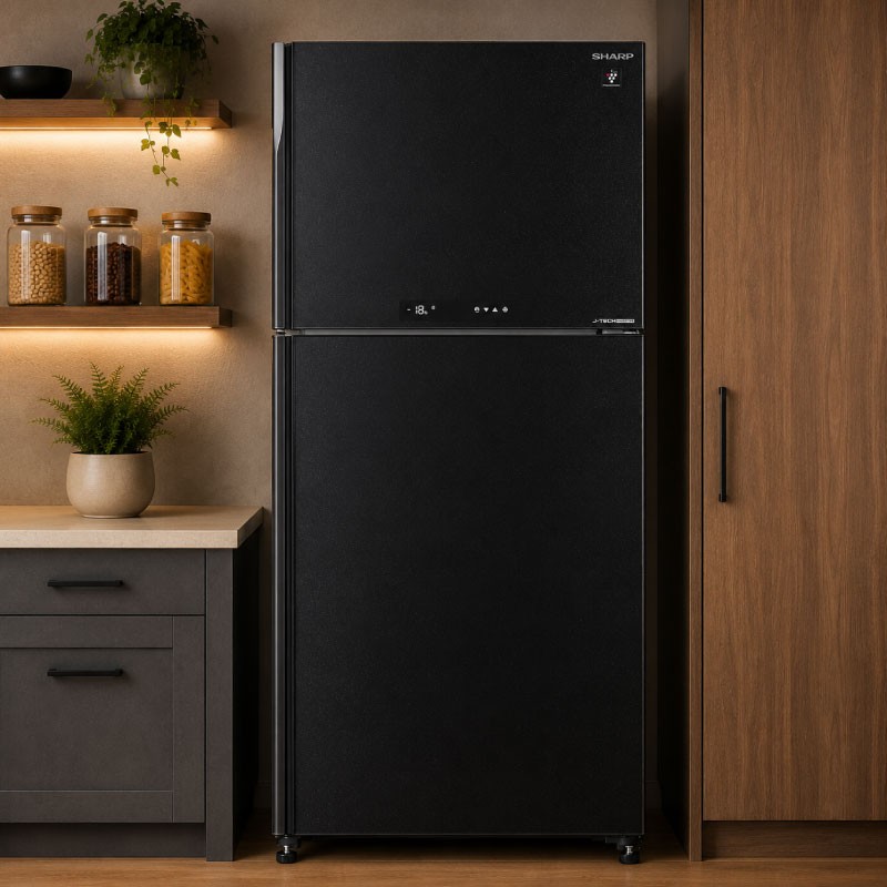 ثلاجة شارب SJ-PV69G-BK سعة 538 لتر لون أسود