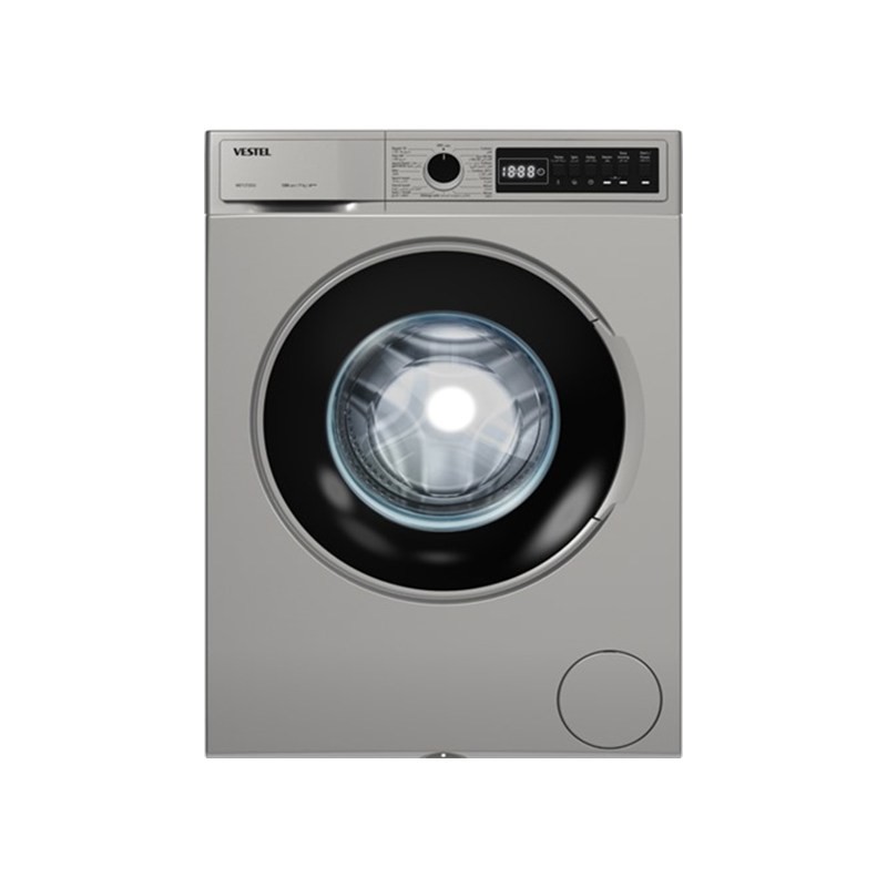 غسالة فيستل W712T2TDSS سعة 7 كيلو سرعة عصر 1200 دورة/دقيقة طاقة A+++ لون سلفر غامق