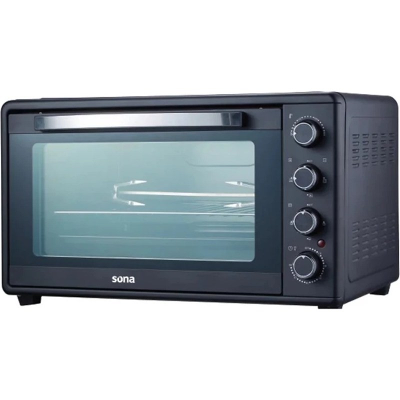 فرن كهربائي سونا SEO-600BK سعة 60 لتر قدرة 2000–2200 واط لون أسود