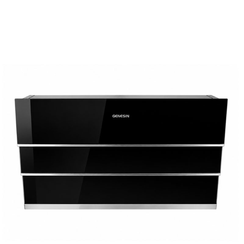شفاط مطبخ هرمي جينيسن TRIA BLACK قياس 90 سم لون أسود