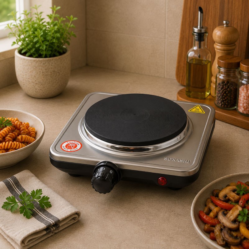 طباخ كهرباء سكونيا SK-5101 بعين واحدة بقوة 1500 واط لون أسود