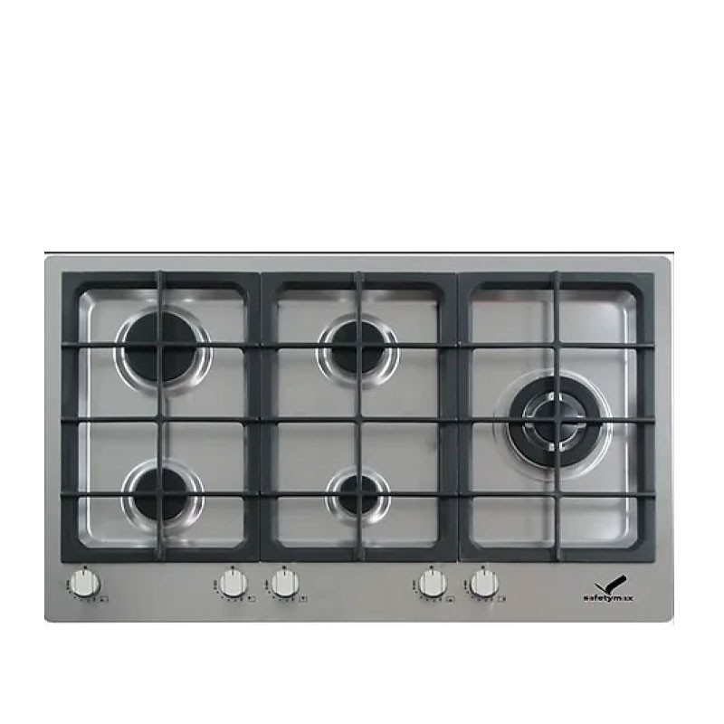 طباخ بلت إن غاز سيفتي ماكس SSG-5/ST MAJESTIC قياس 90 سم 5 عيون ستانلس ستيل