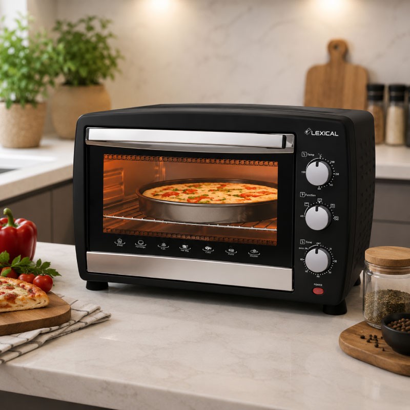 فرن كهرباء لوكسكل 25 لتر اسود LOV-2904-2
