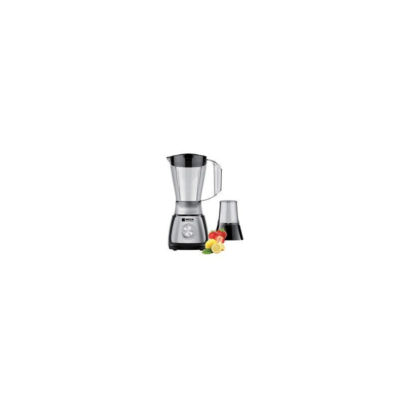خلاط ميجا BL1055LB-CB سعة 1.5 لتر قدرة 500 واط لون أسود/أزرق