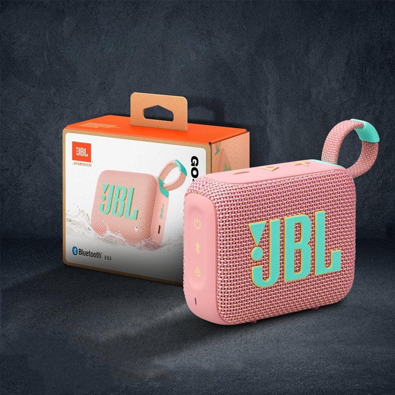 سماعة بلوتوث محمولة JBL GO 4 لون وردي JBLGO4PINK