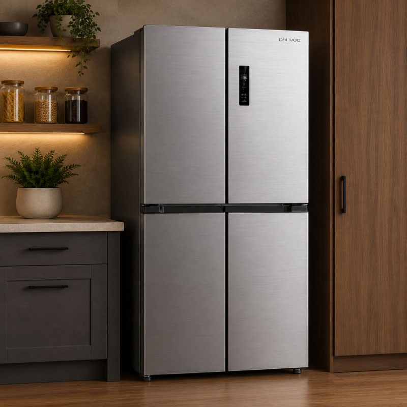 ثلاجة دايو DE-FDS810SS أربع أبواب سعة 503 لتر نوفروست ستانلس ستيل