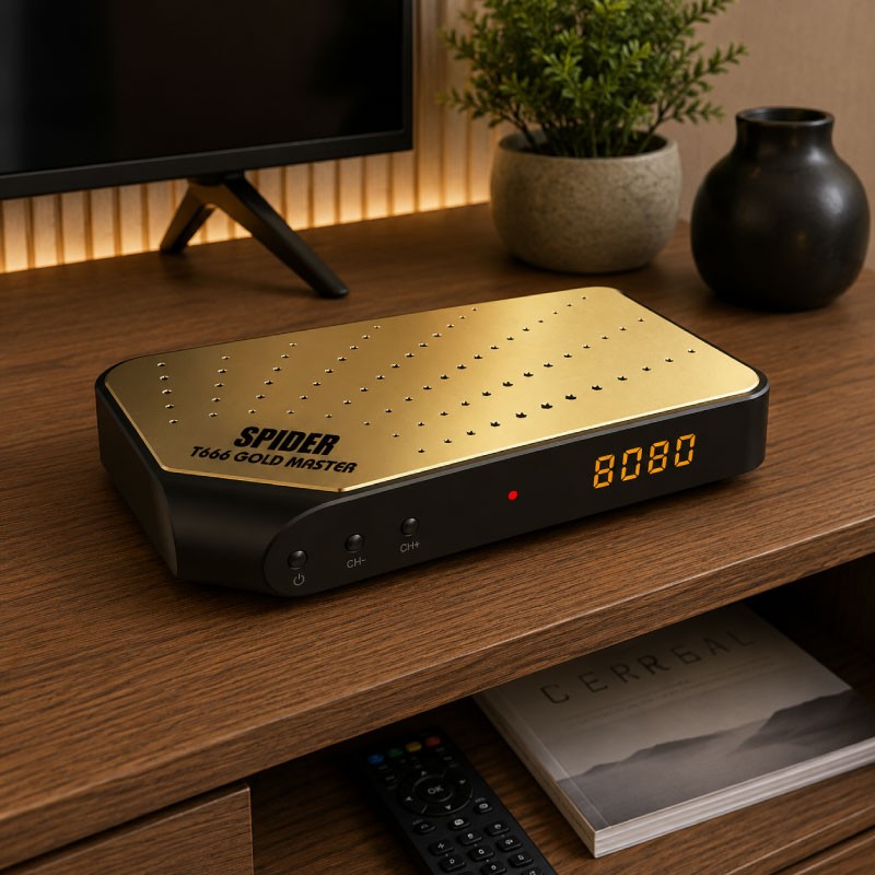 ريسيفر سبايدر T666 GOLD بدقة Full HD 1080P