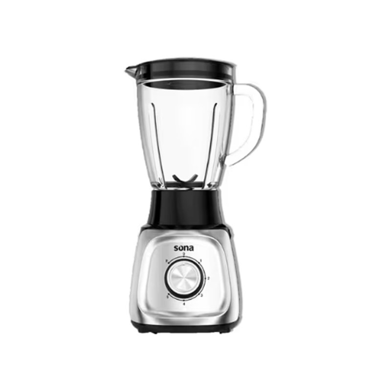 خلاط سونا SB-1410S سعة 1.5 لتر قدرة 600 واط لون سلفر/أسود