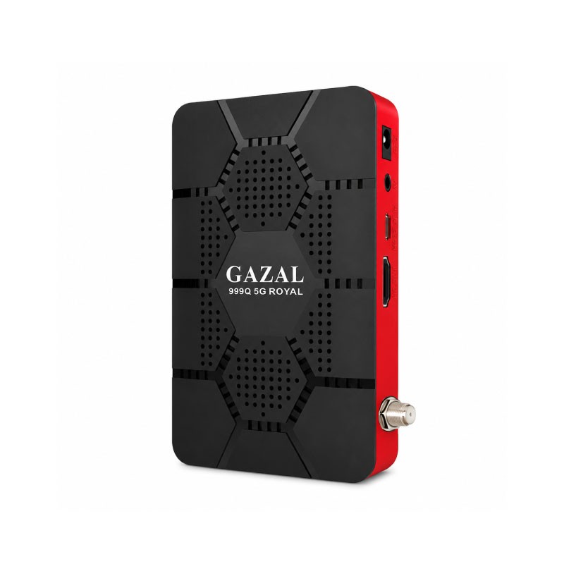 ريسيفر غزال 999Q 5G ROYAL بدقة 4K ونظام أندرويد لون أسود