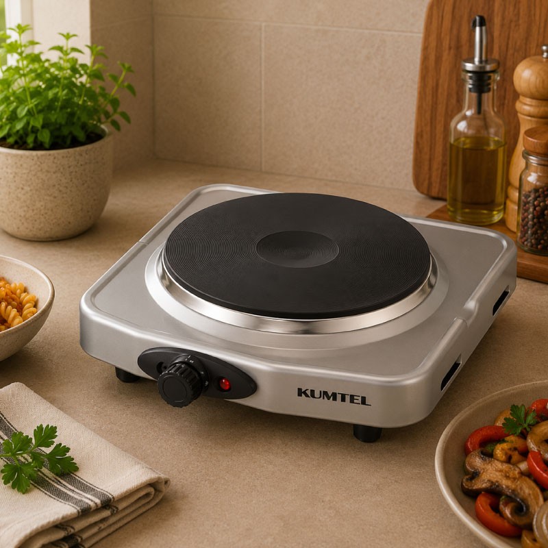 طباخ كهرباء كومتيل LX-7001 بعين واحدة بقوة 1500 واط لون أسود